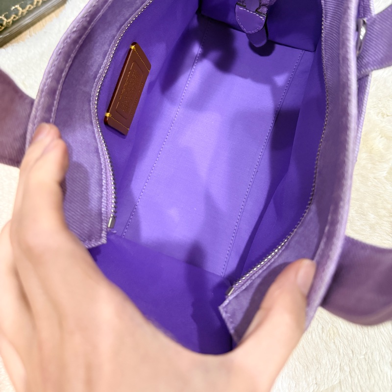 COACH牛仔 斜背包 托特 薰衣草紫 💜紫色控不能錯過的美包-58