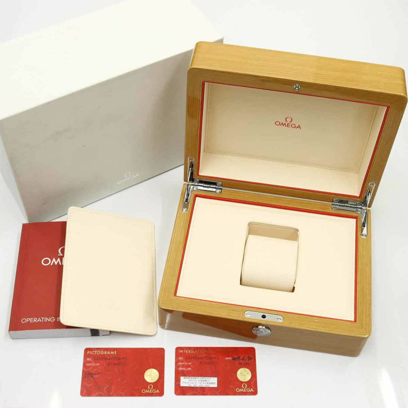 歐米茄海馬系列同軸海洋宇宙GMT腕錶 232 90 44 22 03 001 男士腕錶，附日期顯示，藍色錶盤，自動上鍊-1