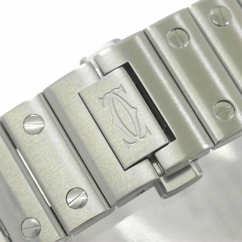 卡地亞 Santos de MM WSSA0010 男士銀色自動腕錶-6