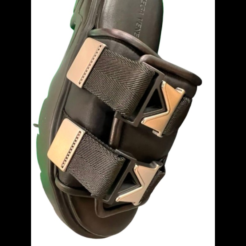 Bottega Veneta Flash 黑色厚底涼鞋 男款 42碼 BV鞋-2