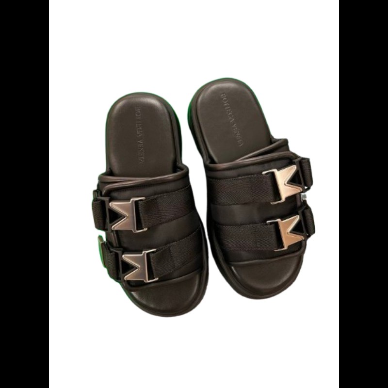 Bottega Veneta Flash 黑色厚底涼鞋 男款 42碼 BV鞋-3