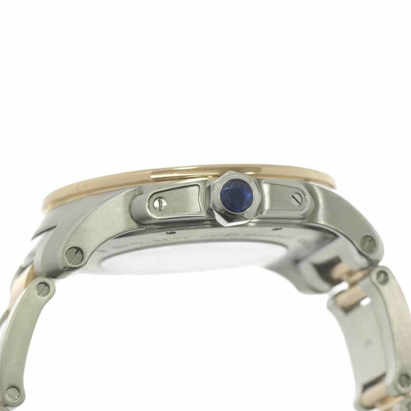 卡地亞 Calibre de Two-Tone 男士腕錶 W7100036，日期顯示，銀色錶殼，18K玫瑰金錶殼，自動上鍊-5