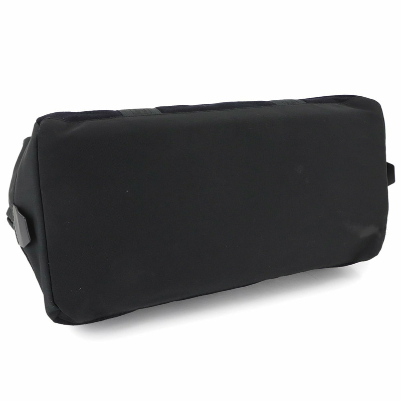 香奈兒運動系列波士頓包，尼龍、羊毛、皮革材質，黑色，銀色五金配件-3