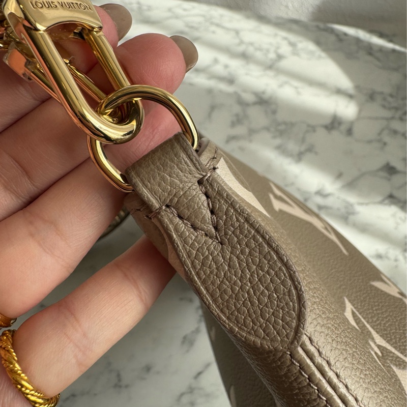 LV M13224斑鳩灰腋下半月包 超美✨✨-12