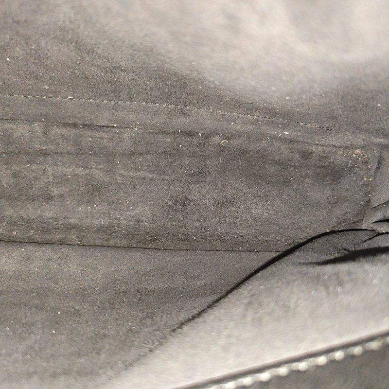 FENDI Dotcom黑色牛皮絎縫單肩包斜挎包銀色五金子袋可拆卸肩帶配件齊全-11