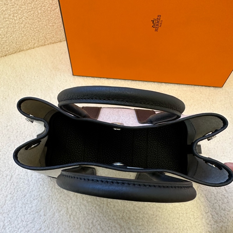 Hermes Garden party mini花園包，熊貓帆布配色K刻，全新全套，2026年1月票，專櫃購入-3