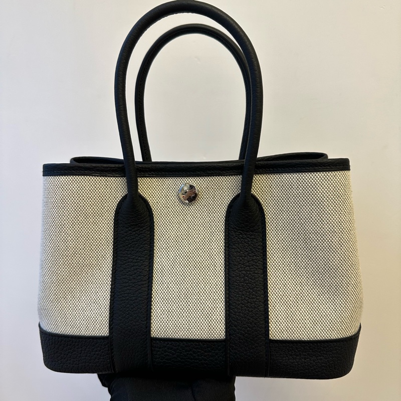 Hermes Garden party mini花園包，熊貓帆布配色K刻，全新全套，2026年1月票，專櫃購入-6