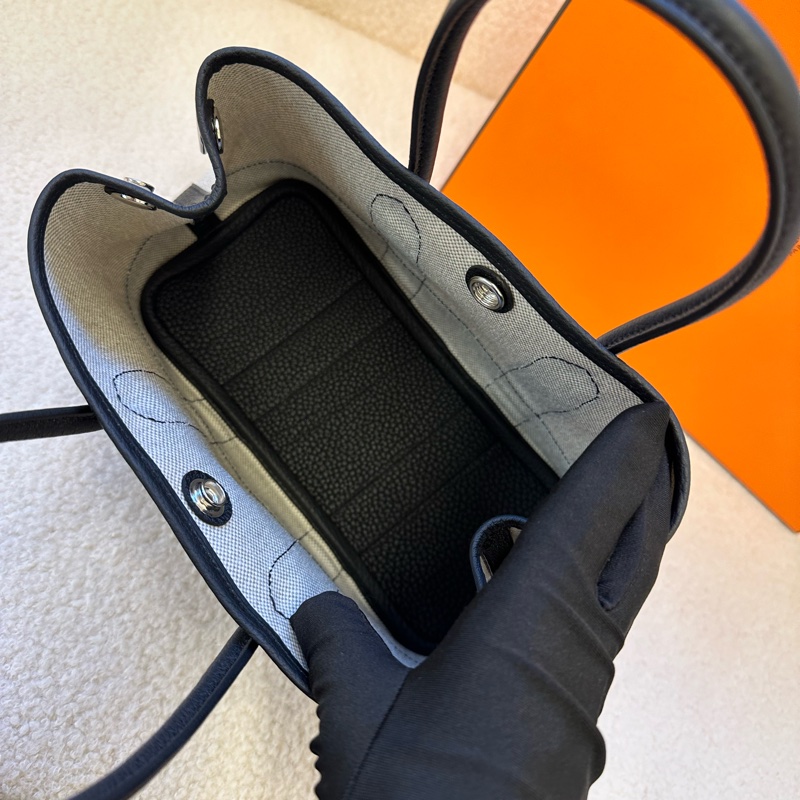 Hermes Garden party mini花園包，熊貓帆布配色K刻，全新全套，2026年1月票，專櫃購入-8