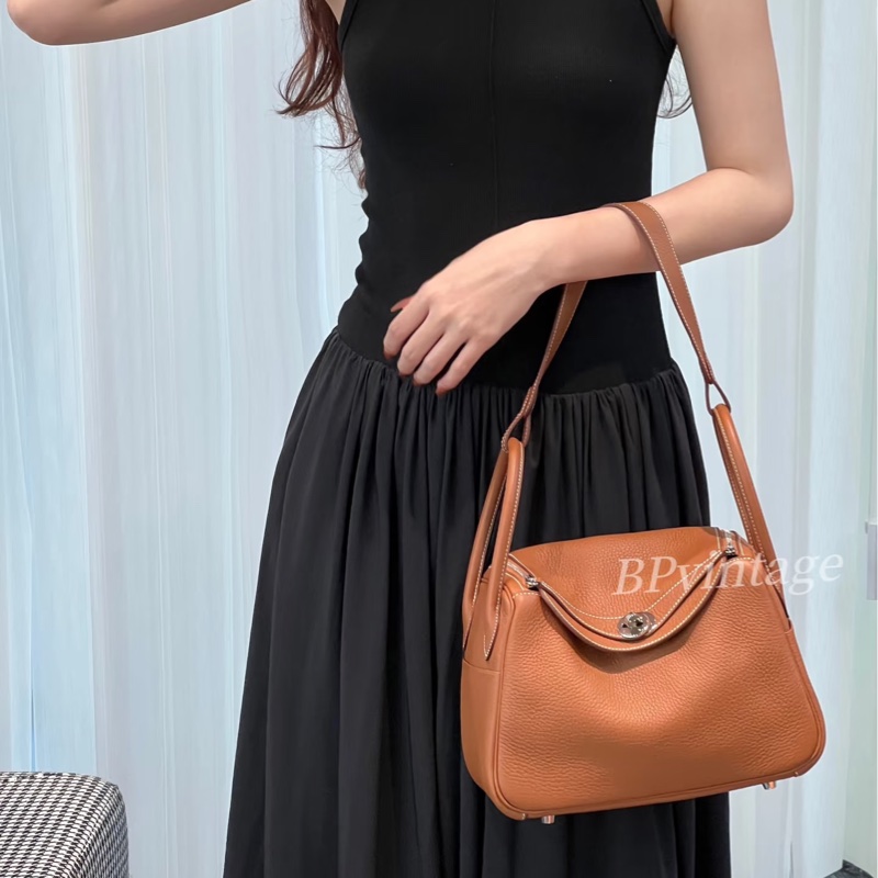 全新愛馬仕經典lindy26 Hermes金棕配銀T/C皮lindy26 H073428CK-2