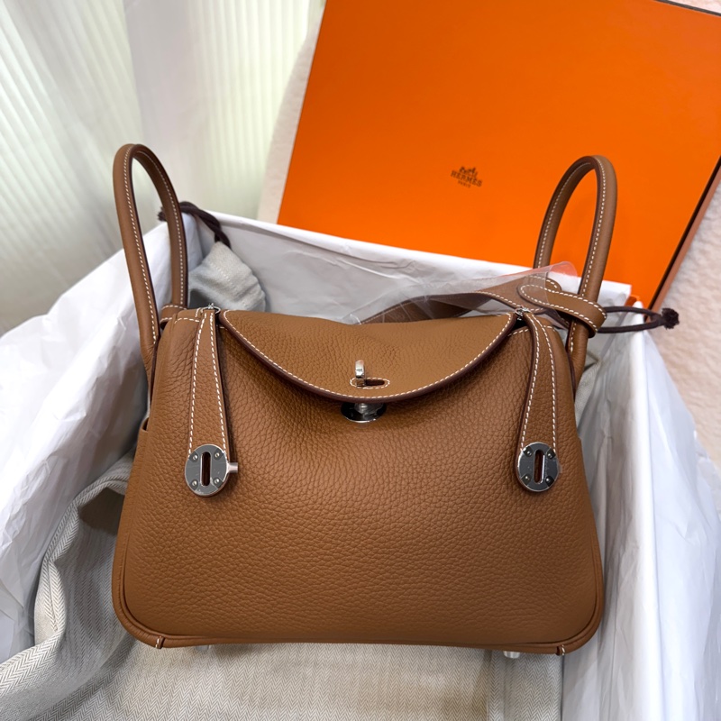 全新愛馬仕經典lindy26 Hermes金棕配銀T/C皮lindy26 H073428CK-6