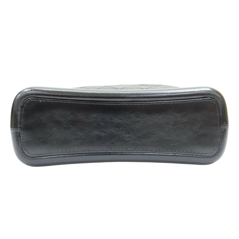 黑色 菱格紋 牛皮 Gabrielle Hobo 流浪包 鏈帶 肩背包【CHANEL 香奈兒】 A93824-3