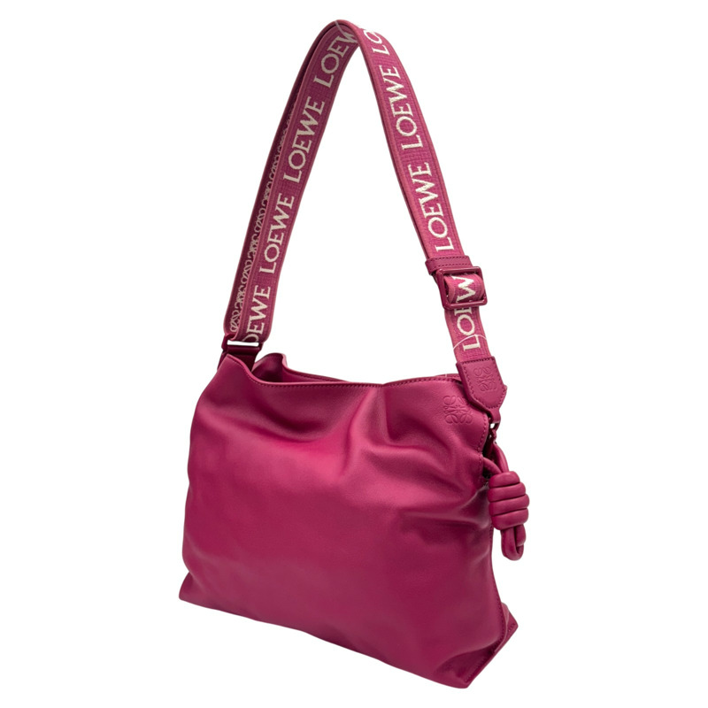粉紅色 皮革 Flamenco Clutch 肩背包【LOEWE 羅威】 A411FC1X838603-1