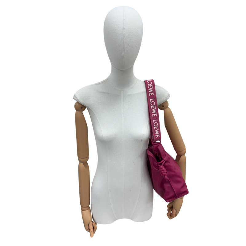 粉紅色 皮革 Flamenco Clutch 肩背包【LOEWE 羅威】 A411FC1X838603-6