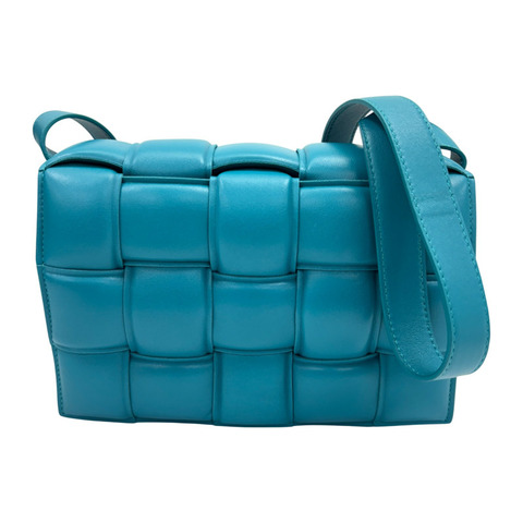 淡藍色 羊皮 Padded Cassette 肩背包【BOTTEGA VENETA BV 寶緹嘉】 717506