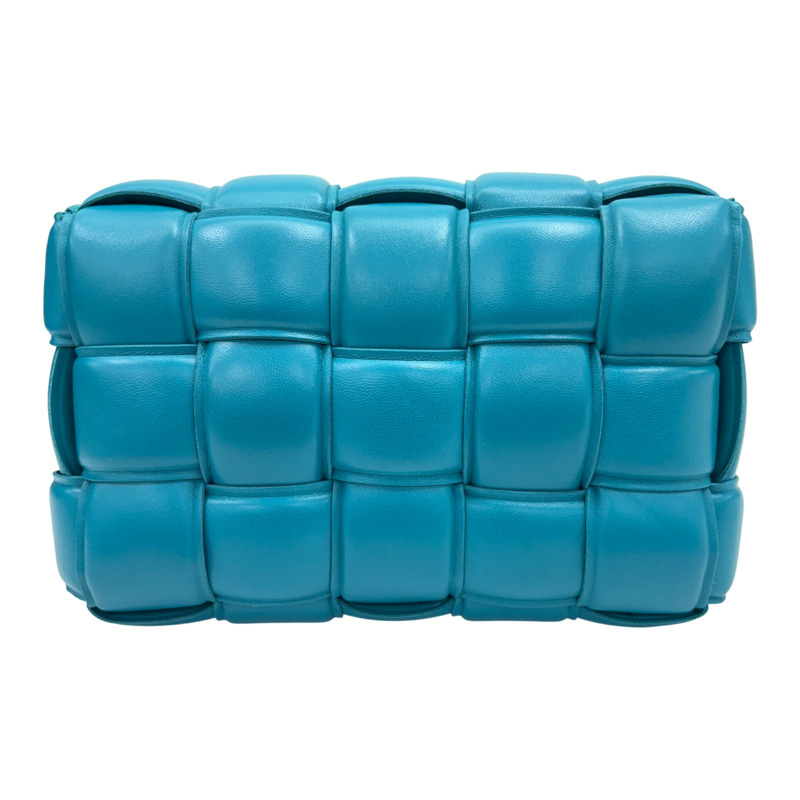 淡藍色 羊皮 Padded Cassette 肩背包【BOTTEGA VENETA BV 寶緹嘉】 717506-2