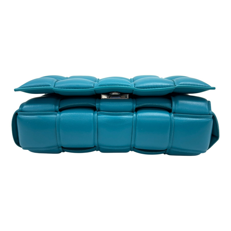 淡藍色 羊皮 Padded Cassette 肩背包【BOTTEGA VENETA BV 寶緹嘉】 717506-3