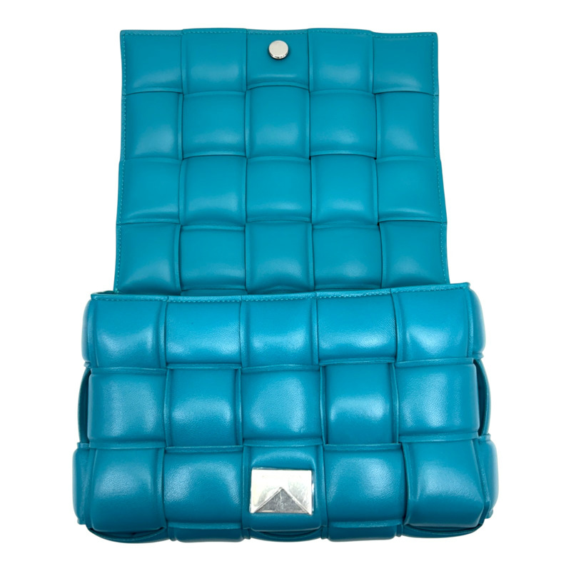 淡藍色 羊皮 Padded Cassette 肩背包【BOTTEGA VENETA BV 寶緹嘉】 717506-4