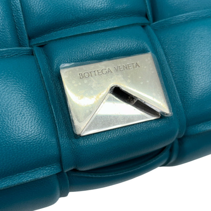 淡藍色 羊皮 Padded Cassette 肩背包【BOTTEGA VENETA BV 寶緹嘉】 717506-8
