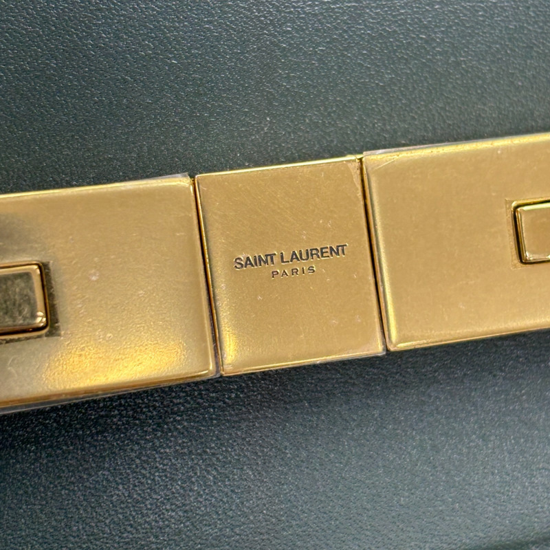 綠色 牛皮 Manhattan 肩背包【SAINT LAURENT 聖羅蘭】 579271-7