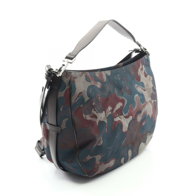 Christian Dior x Peter Doig 馬鞍肩斜背包帆布皮革 CD-1