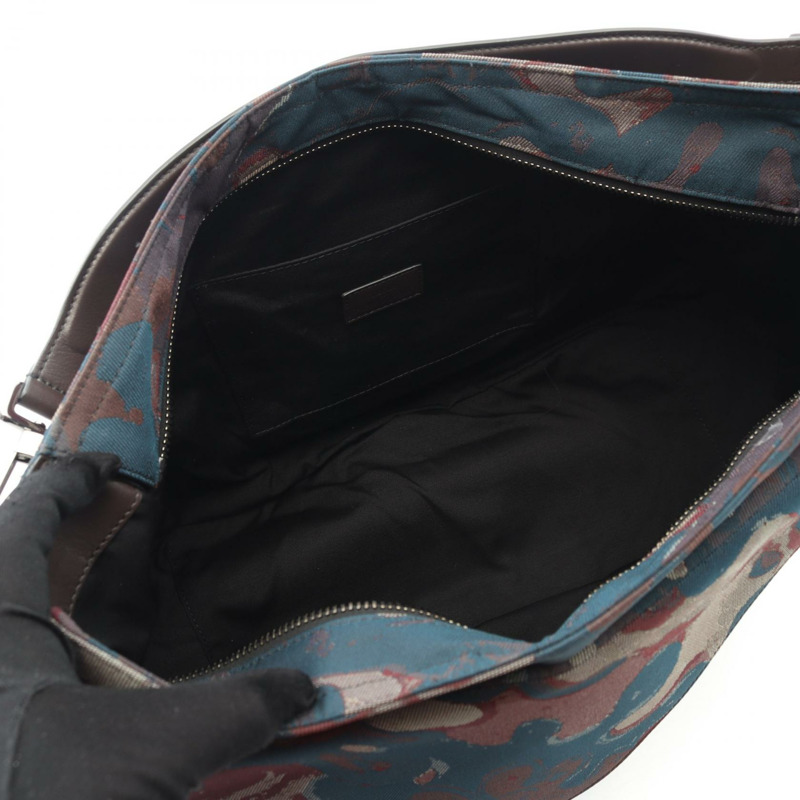 Christian Dior x Peter Doig 馬鞍肩斜背包帆布皮革 CD-2