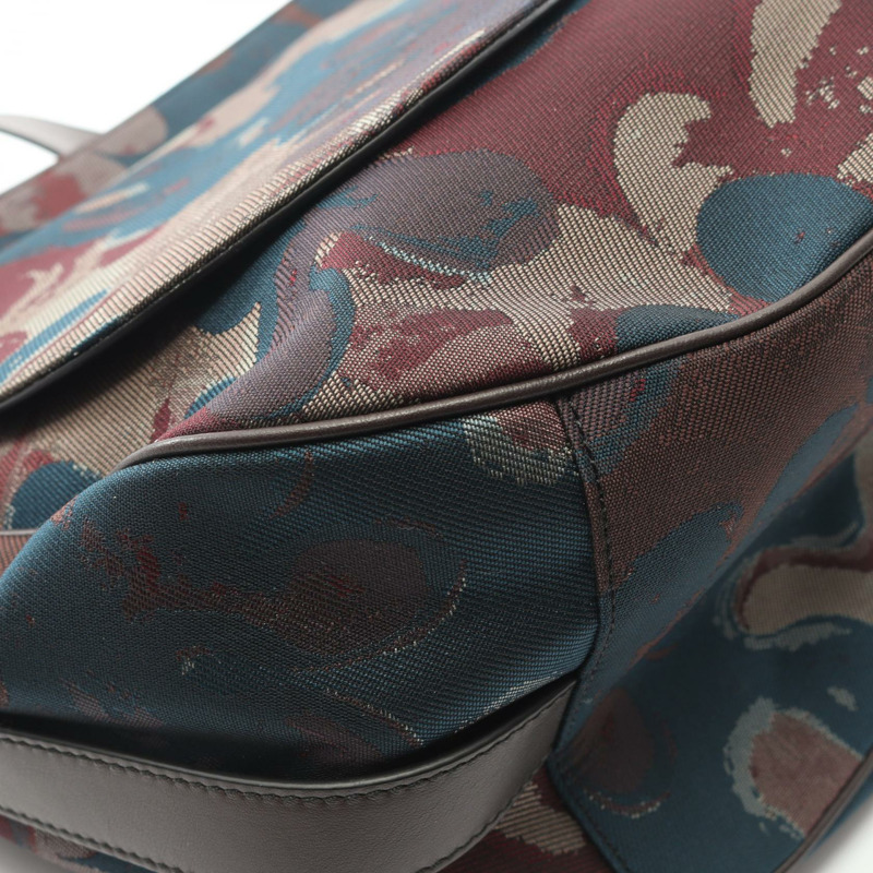 Christian Dior x Peter Doig 馬鞍肩斜背包帆布皮革 CD-4