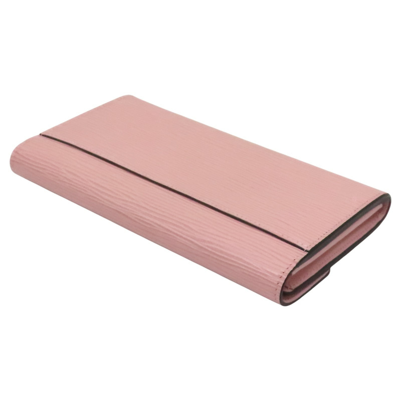 粉色 EPI 牛皮 扣式長夾 M61216【LOUIS VUITTON LV 路易威登】 M61216-3