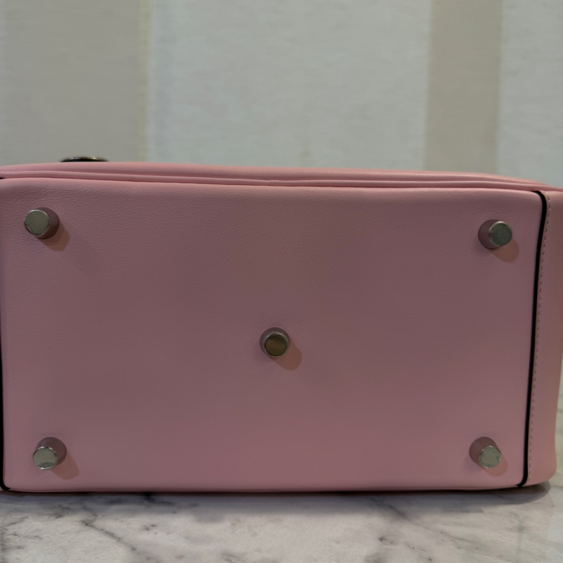 Hermes 3Q櫻花粉Swift皮銀釦Lindy 26-11