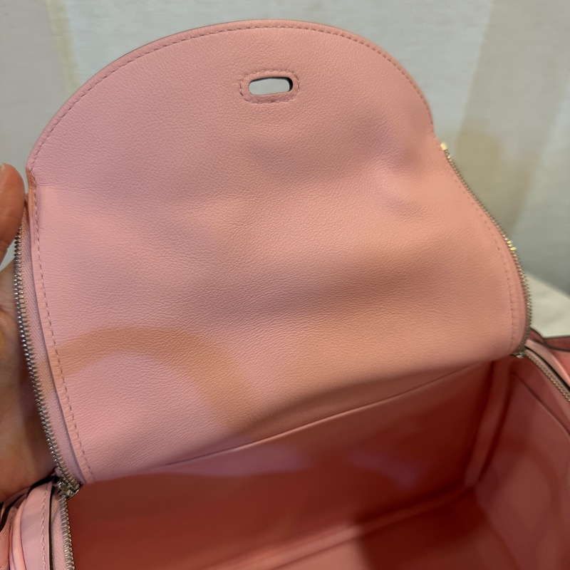 Hermes 3Q櫻花粉Swift皮銀釦Lindy 26-14