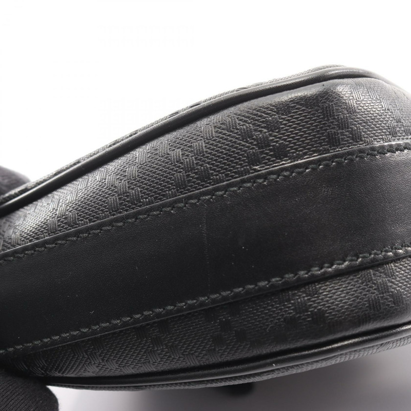 GUCCI Diamante 斜背單肩包 201448 帆布皮革黑色二手女款-9