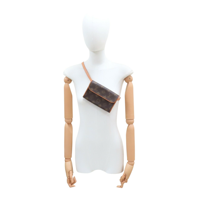 棕色 原花帆布 Pochette Florentine 腰包 M51855【LOUIS VUITTON LV 路易威登】 M51855-10