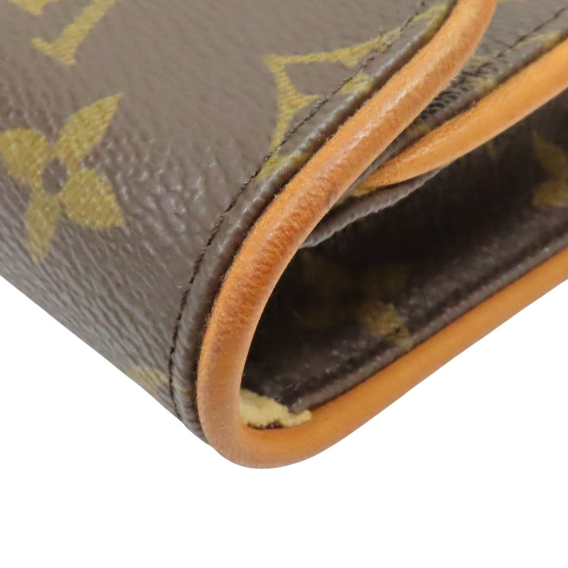 棕色 原花帆布 Pochette Florentine 腰包 M51855【LOUIS VUITTON LV 路易威登】 M51855-12