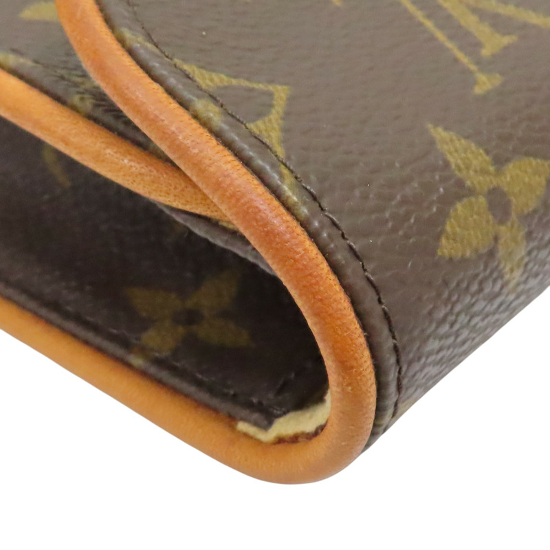 棕色 原花帆布 Pochette Florentine 腰包 M51855【LOUIS VUITTON LV 路易威登】 M51855-13