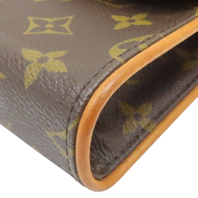 棕色 原花帆布 Pochette Florentine 腰包 M51855【LOUIS VUITTON LV 路易威登】 M51855-14