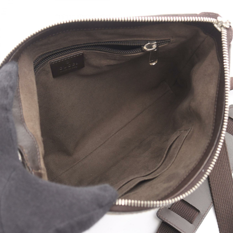 GUCCI GG Supreme 斜背單肩包 406410 帆布皮革 米棕色 二手-2