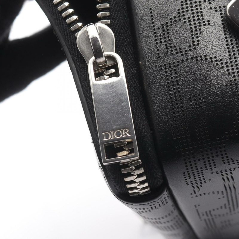 Christian Dior Oblique Galaxy 單肩斜背包 2ESBC119VPD 黑色皮革-5