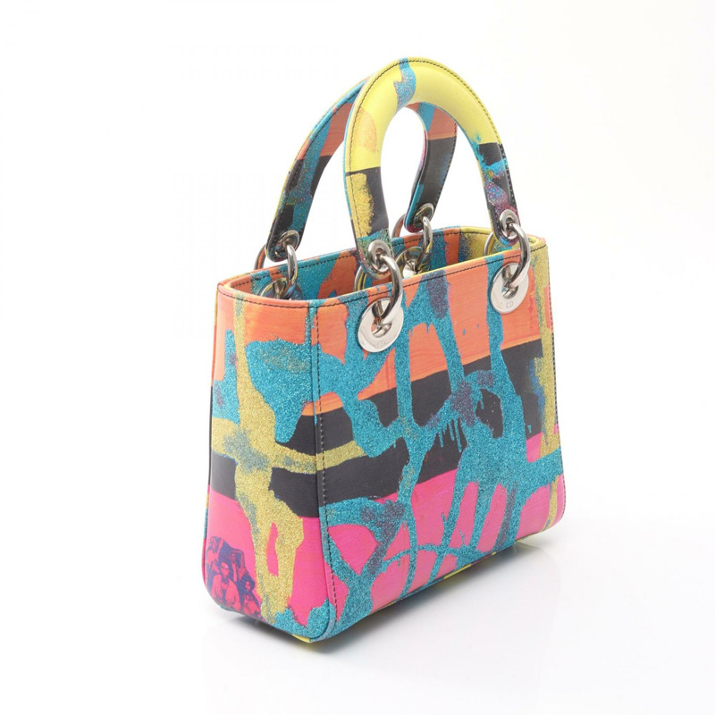 Christian Dior 小號 Lady Dior Chris Martin Cannage 斜背包（皮革）-1