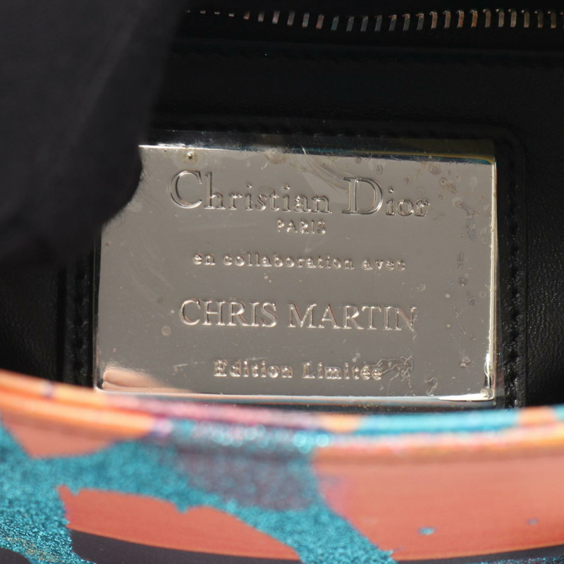 Christian Dior 小號 Lady Dior Chris Martin Cannage 斜背包（皮革）-3