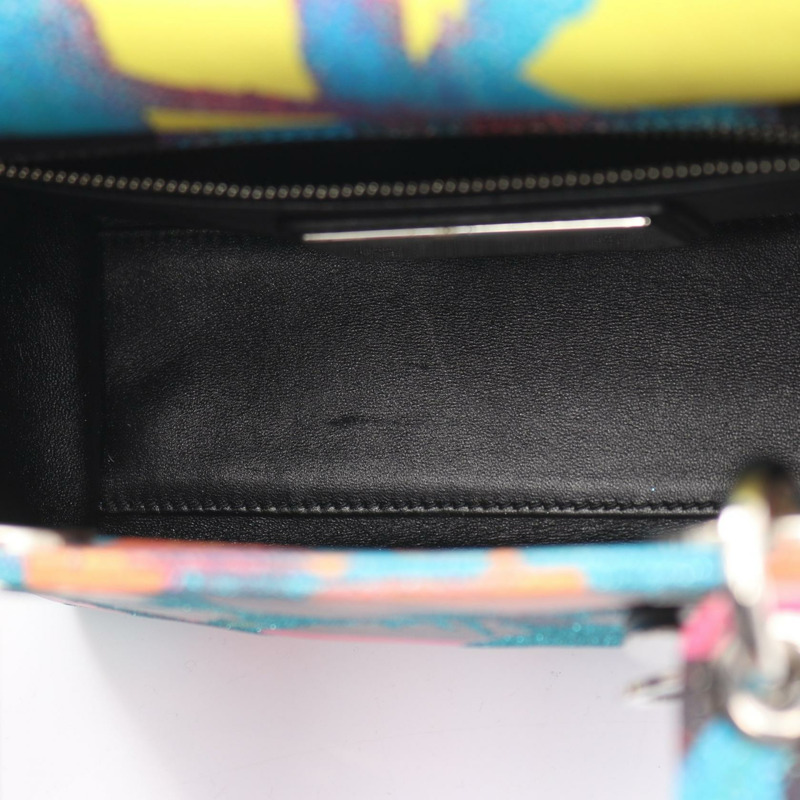 Christian Dior 小號 Lady Dior Chris Martin Cannage 斜背包（皮革）-4