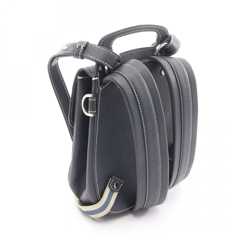 Christian Dior Gallop 雙肩包 馬鞍形 23-BO-1128 皮革 海軍藍 二手 男款-1