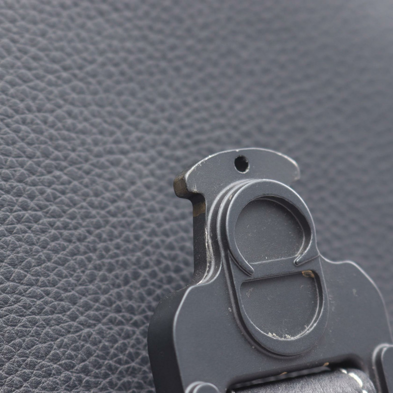 Christian Dior Gallop 雙肩包 馬鞍形 23-BO-1128 皮革 海軍藍 二手 男款-4