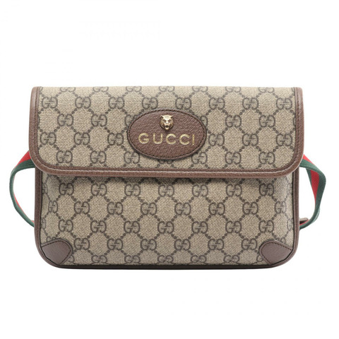GUCCI GG Supreme Neo Vintage Sherry Line 腰包 493930 帆布 二手