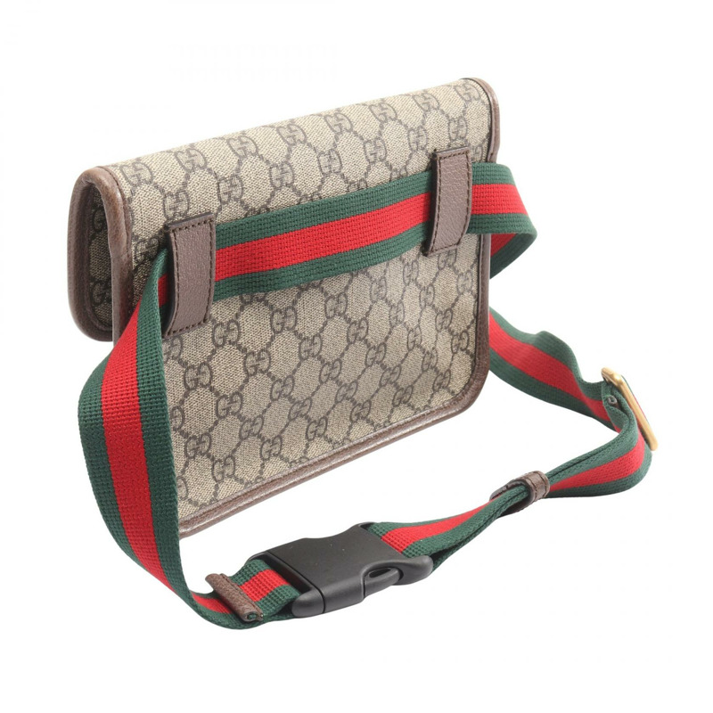 GUCCI GG Supreme Neo Vintage Sherry Line 腰包 493930 帆布 二手-1
