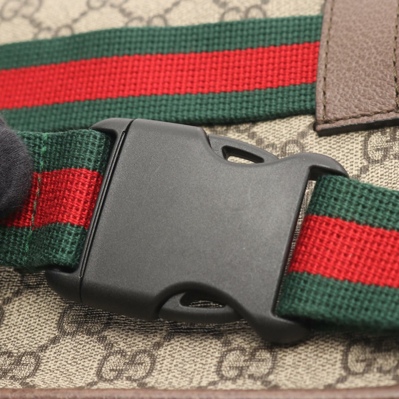 GUCCI GG Supreme Neo Vintage Sherry Line 腰包 493930 帆布 二手-8
