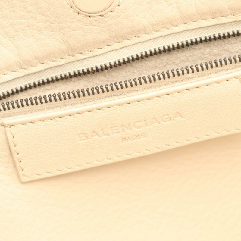 BALENCIAGA PAPIER A6 拉鍊式斜背包 370926 皮革 米色-3