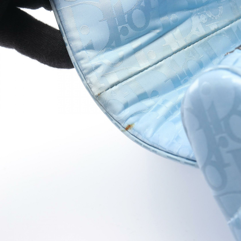 Christian DIOR x ERL Oblique Saddle 腰包 尼龍皮革 藍色 二手 女款-6