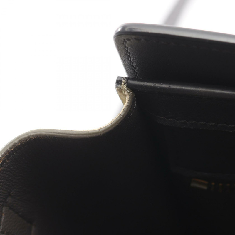 CELINE Luggage Nano Shopper 單肩斜背包，米色/黑色皮革，二手-4