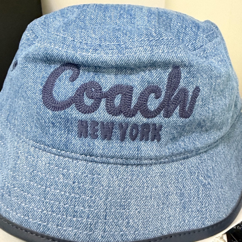Coach 刺繡單寧帽-2