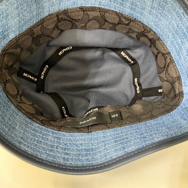 Coach 刺繡單寧帽-5