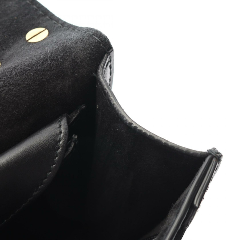 Christian Dior J'ADIOR 鏈條肩背包，黑色皮革，金色五金，二手女款-4